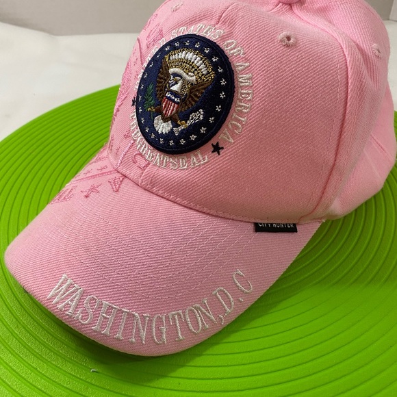 United States of America the great seal pink ladies adjustable hat - Picture 4 of 5